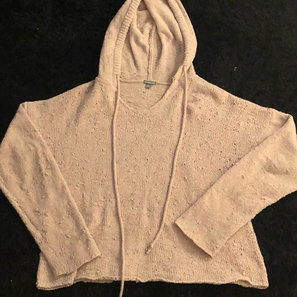 Knit hoodie
